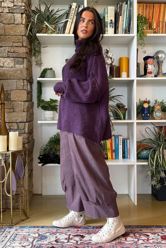 Winnie Oversized Knit Fig